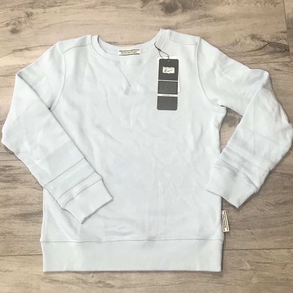 Baby blue Onitsuka Tiger sweat top size S